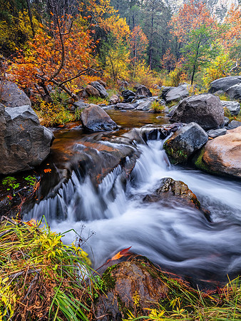 Autumn Cascade (Vertical)