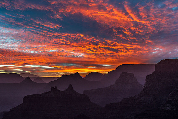 Sunset Canyon Silhouette