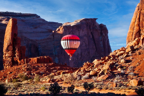Floating Over Monument Valley