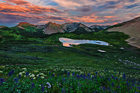 Sunset Over the La Plata Mountains