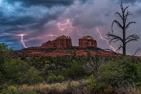 Cathedral Rock Light Show