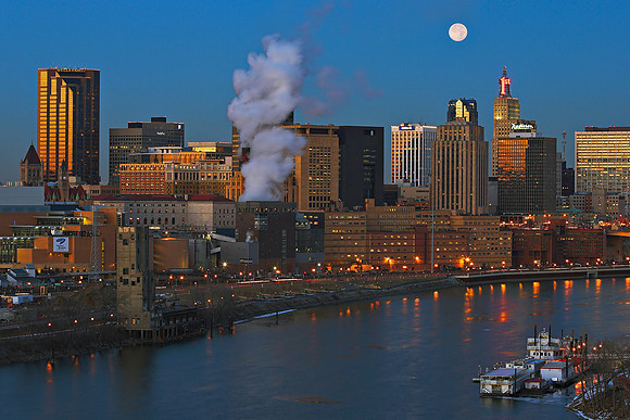 Moon Over St. Paul