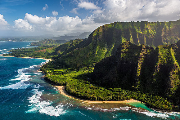 Ke'e Beach Aerial